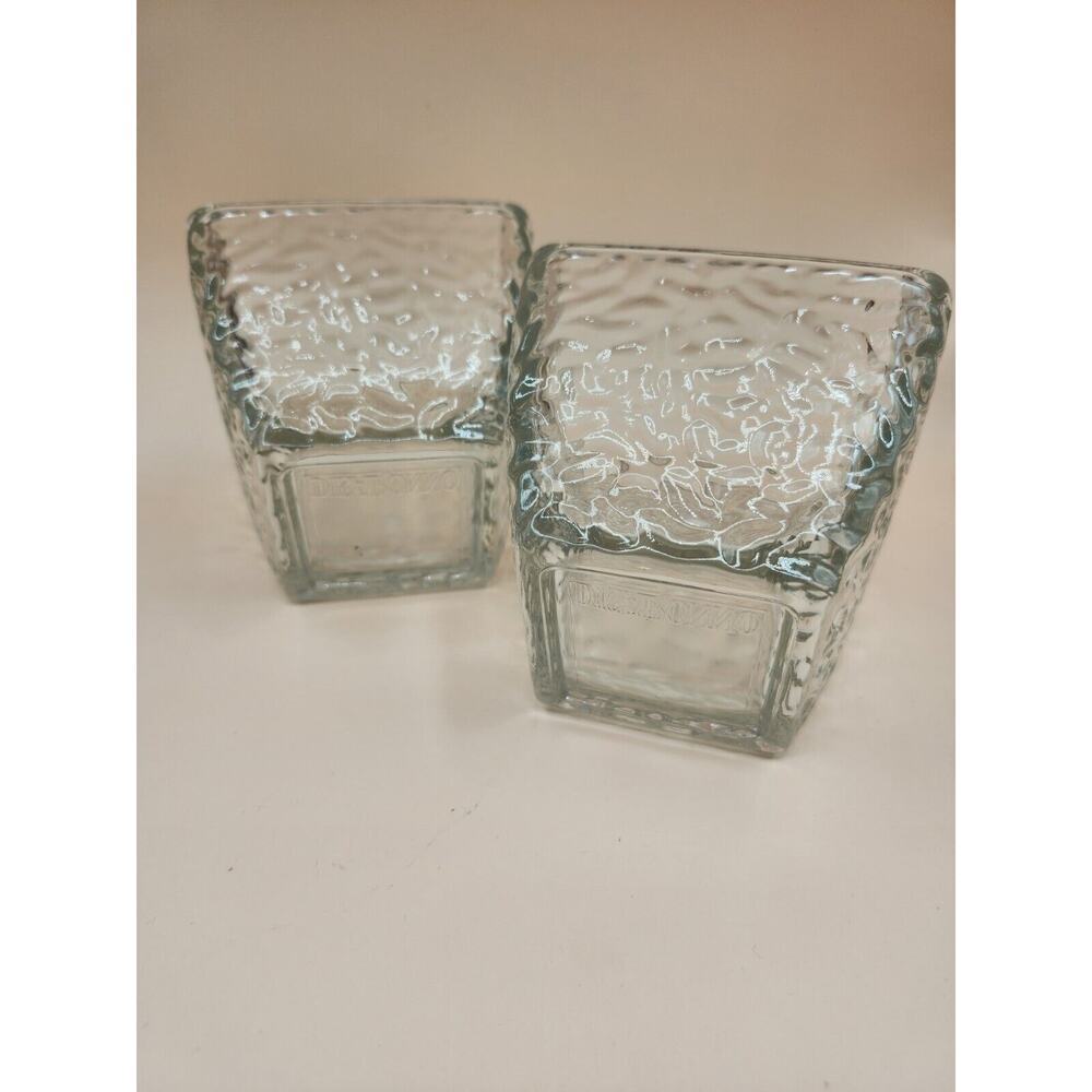 Disaronno Amaretto Liqueur Bar Rippled Italian Glass Art Mini Bowl Rocks glasses